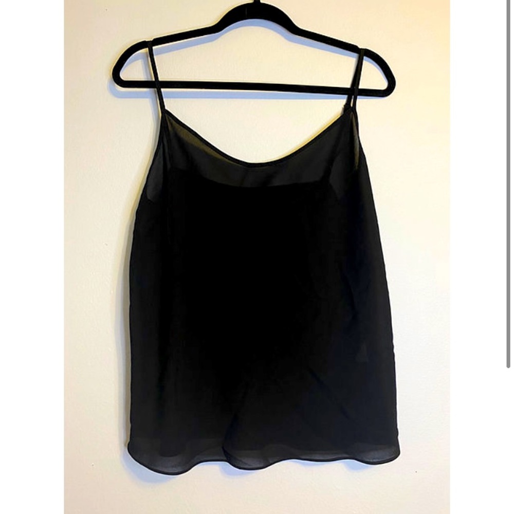 Black Sheer Cami, L/XL
